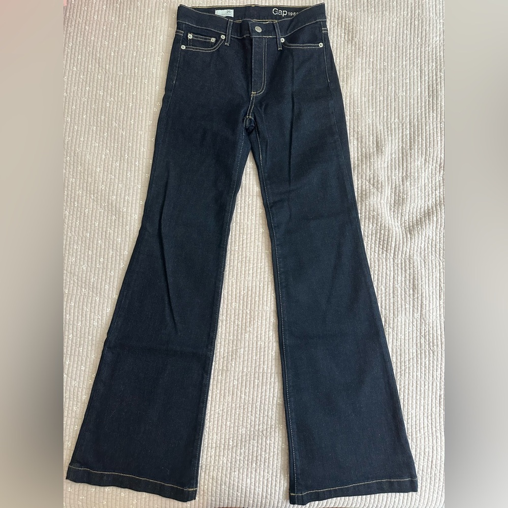 GAP 1969 NWOT Authentic Flare Dark Denim Jeans